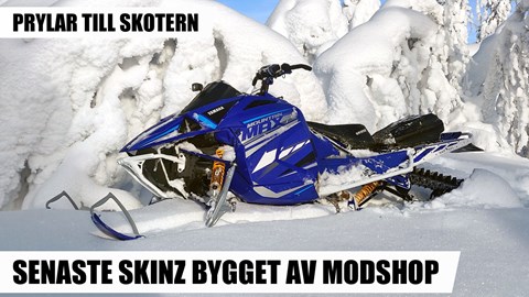 SnowRider TV Ep. 94, Säsong 4 - Senaste Skinz snöskoter bygge av Modshop, Prylar till skotern