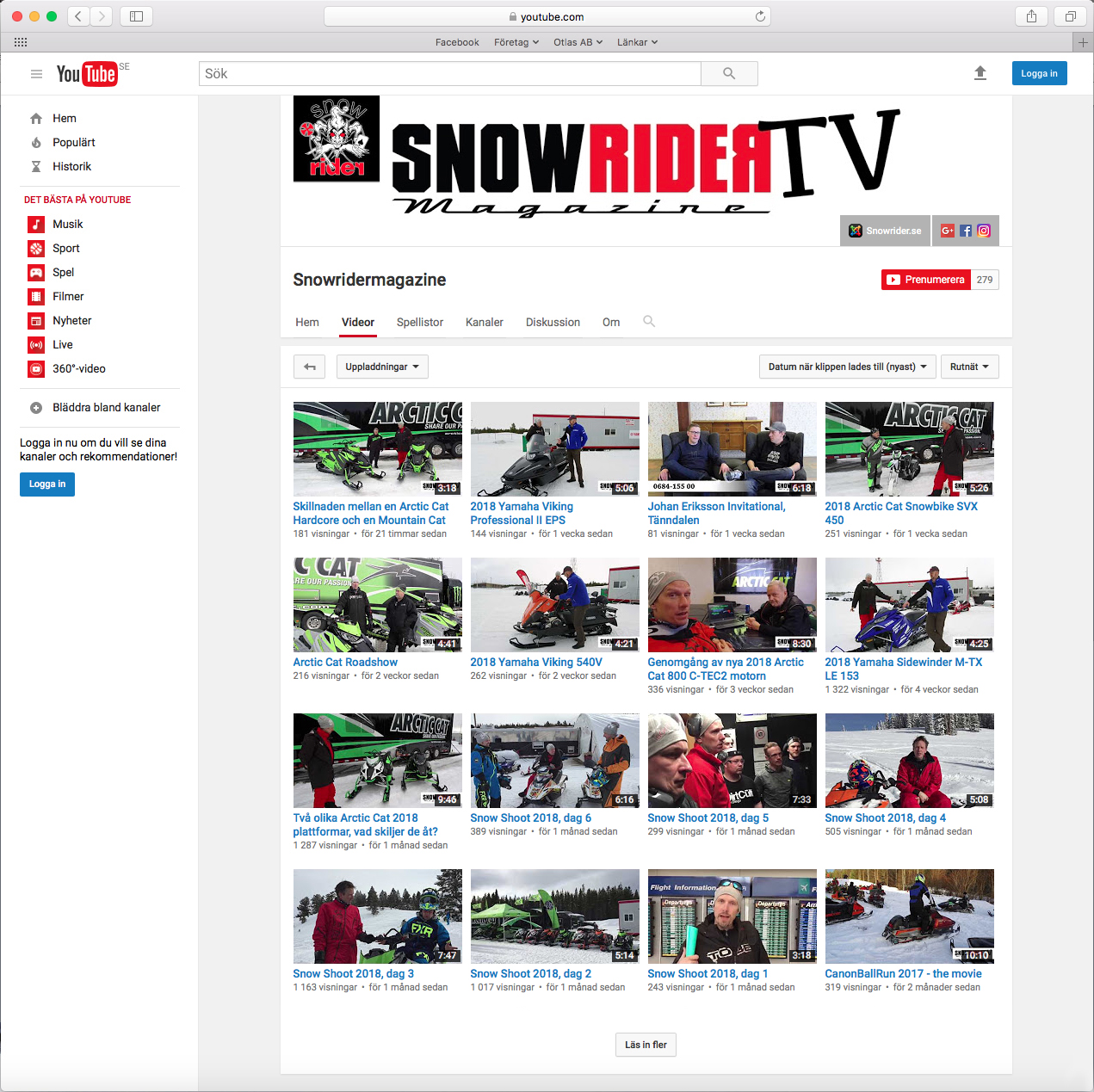 Vi finns på YouTube!