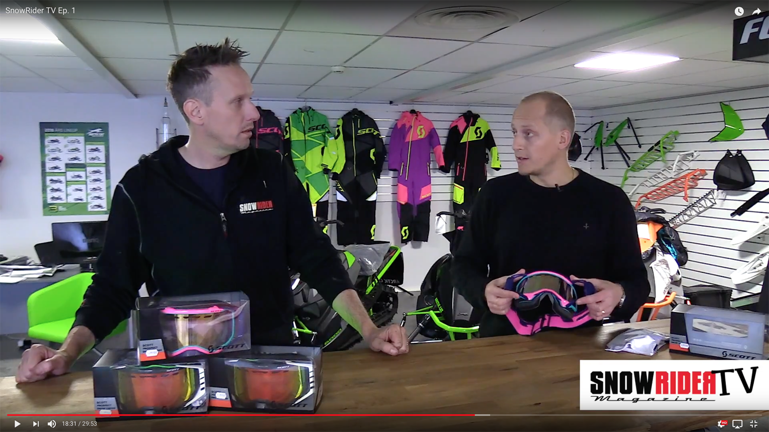 SnowRider TV Ep. 1 - Scott goggles, Rör notcher