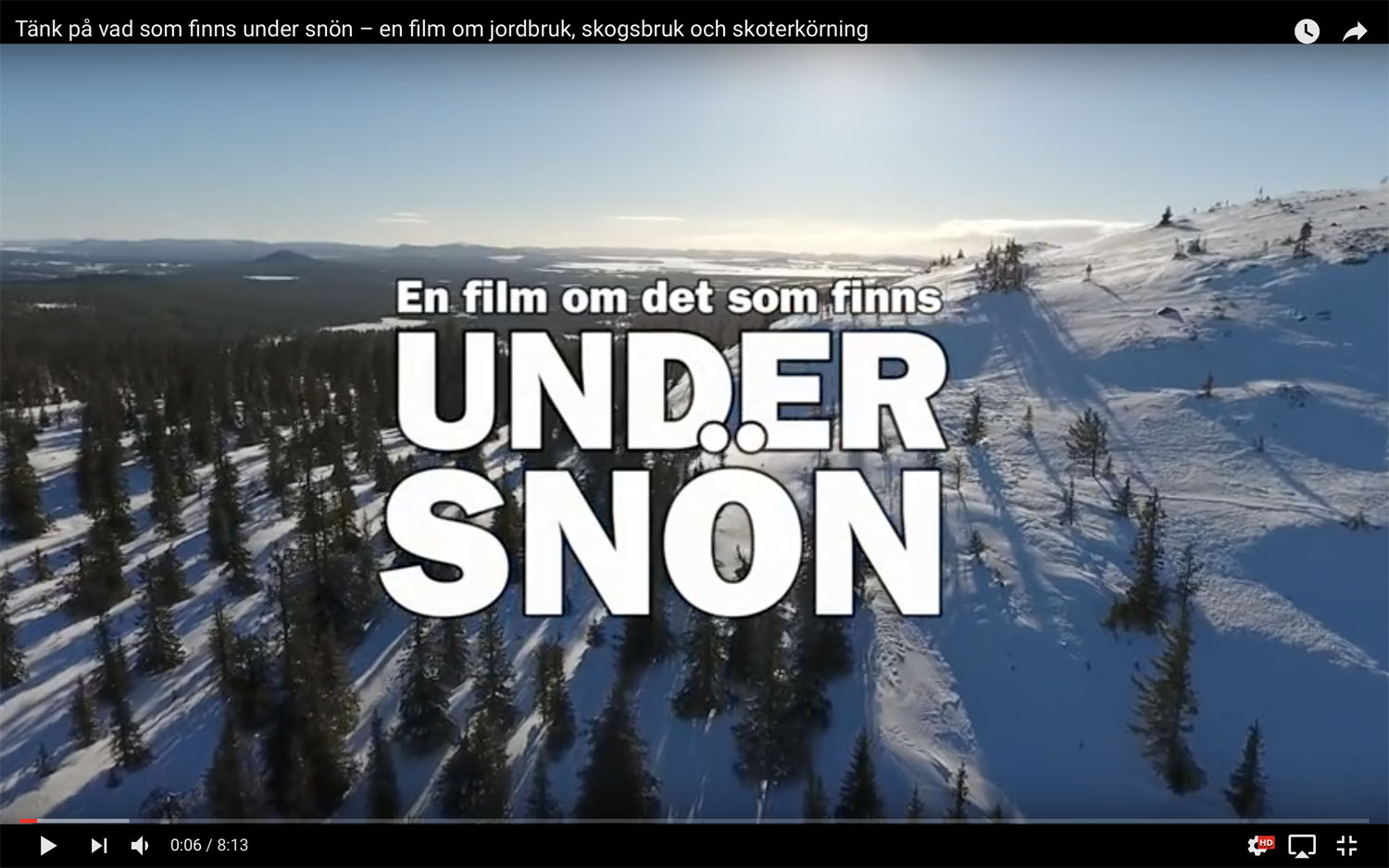 Se filmen om markskador av skoteråkning från LRF