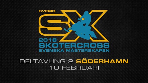 SM-deltävling 2 i skotercross körs i Söderhamn