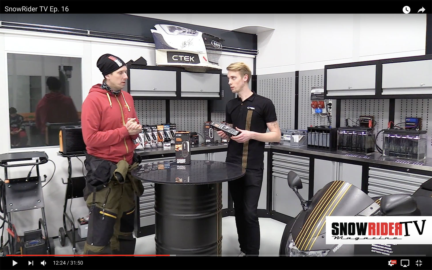 SnowRider TV Ep. 16 - CTEK, Wesslans garage