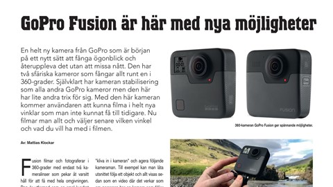 GoPro Fusion är här med nya möjligheter