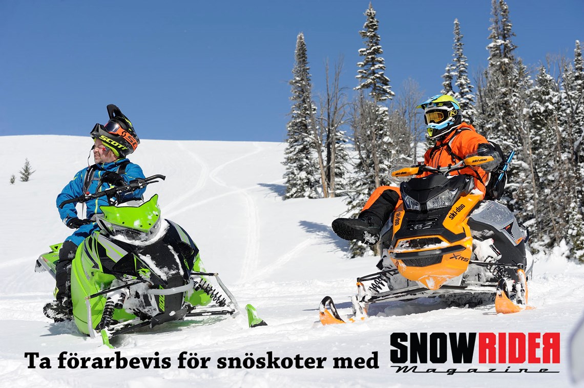 Ta förarbevis för snöskoter med SnowRider