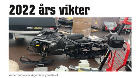 2022 års vikter