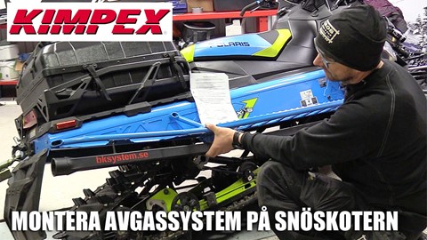 SnowRider TV Ep. 61, Säsong 3 - Montera avgassystem på snöskotern, Kimpex hjälm och goggles