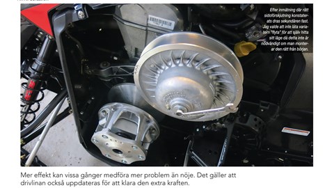 Säsongsrapport BDY variator i Lynx Boondocker turbo