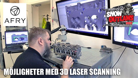 SnowRider TV Ep. 65, Säsong 3 - Möjligheter med 3D laser scanning, Bromans snöskoter garage