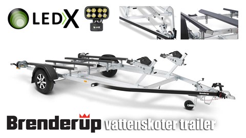 SnowRider TV Ep. 74, Säsong 3 - LEDX lyser upp din skoter tillvaro, Brenderup vattenskoter trailer