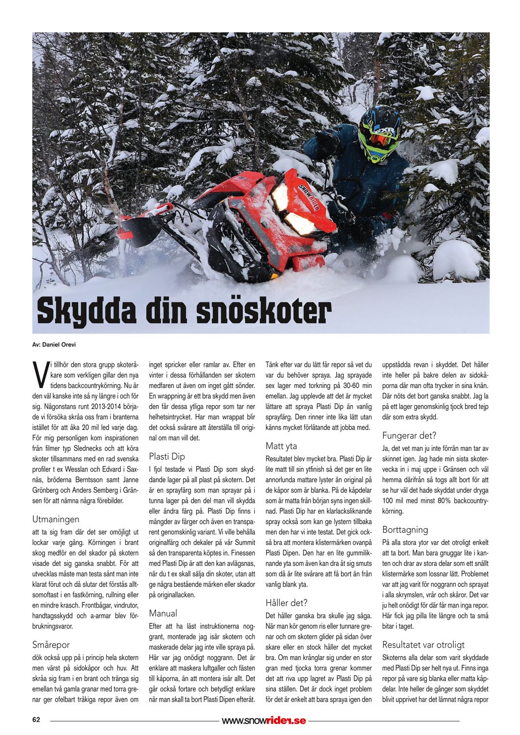 Skydda din snöskoter
