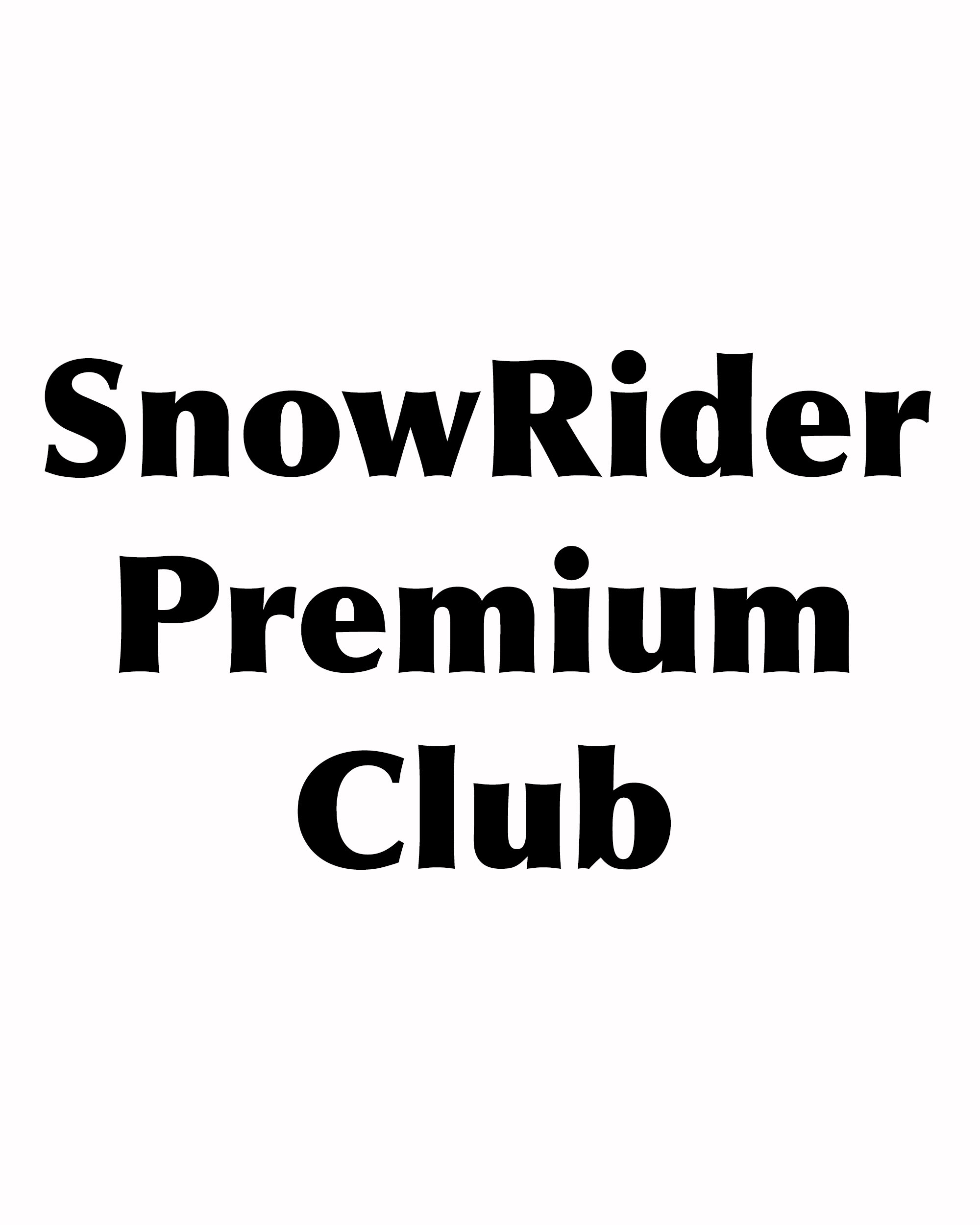 Ett års prenumeration och medlemskap i SnowRider Premium Club 