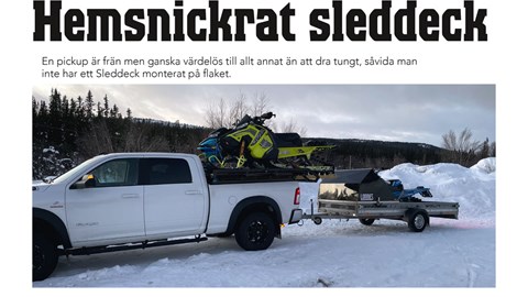 Hemsnickrat sleddeck