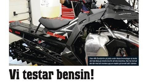 Vi testar bensin!