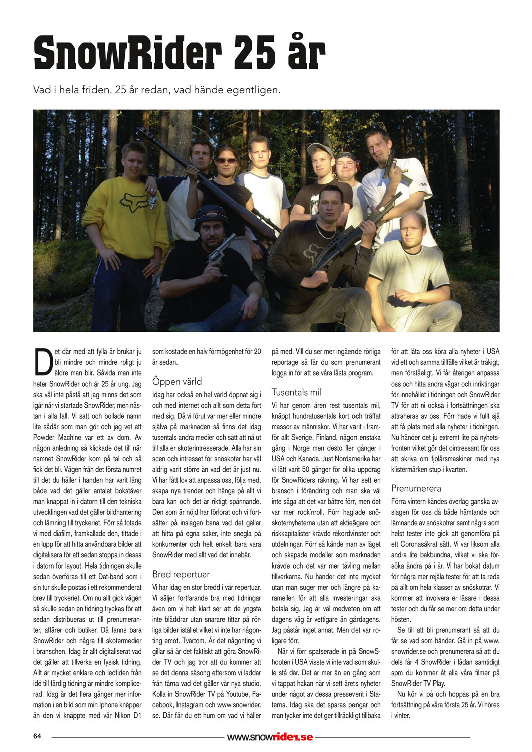 SnowRider 25 år