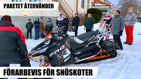 SnowRider TV Ep. 91, Säsong 4 - Förarbevis för snöskoter, Paketet återvänder