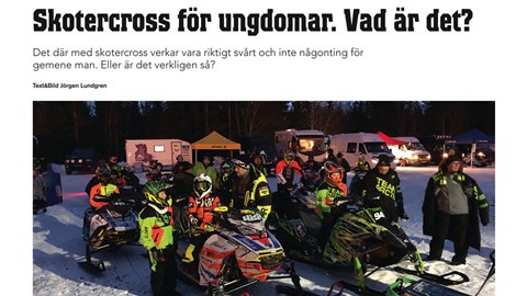 Skotercross för ungdomar. Vad är det?