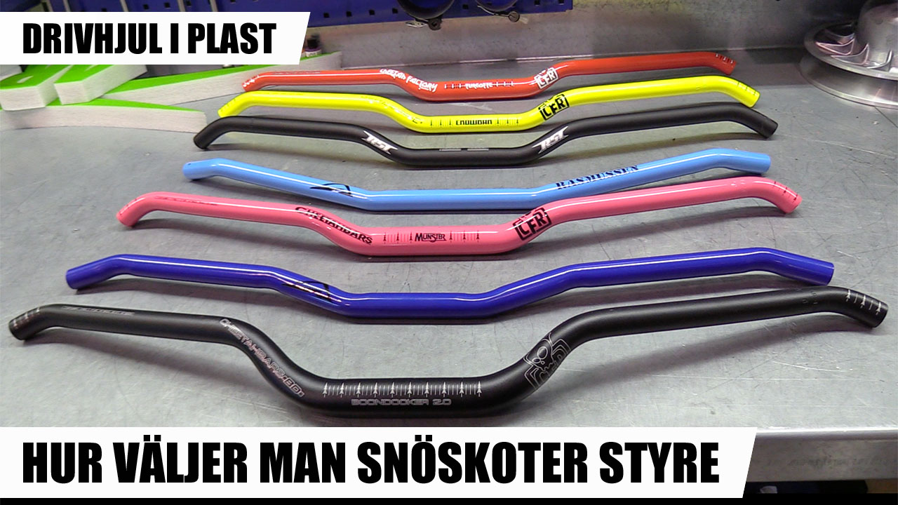 SnowRider TV Ep. 95, Säsong 4 - Hur väljer man snöskoter styre, Drivhjul i plast