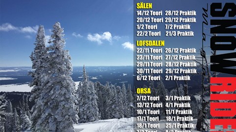 Snöskoterutbildning - Förarbevis för snöskoter i SÄLEN, LOFSDALEN & MORA/ORSA