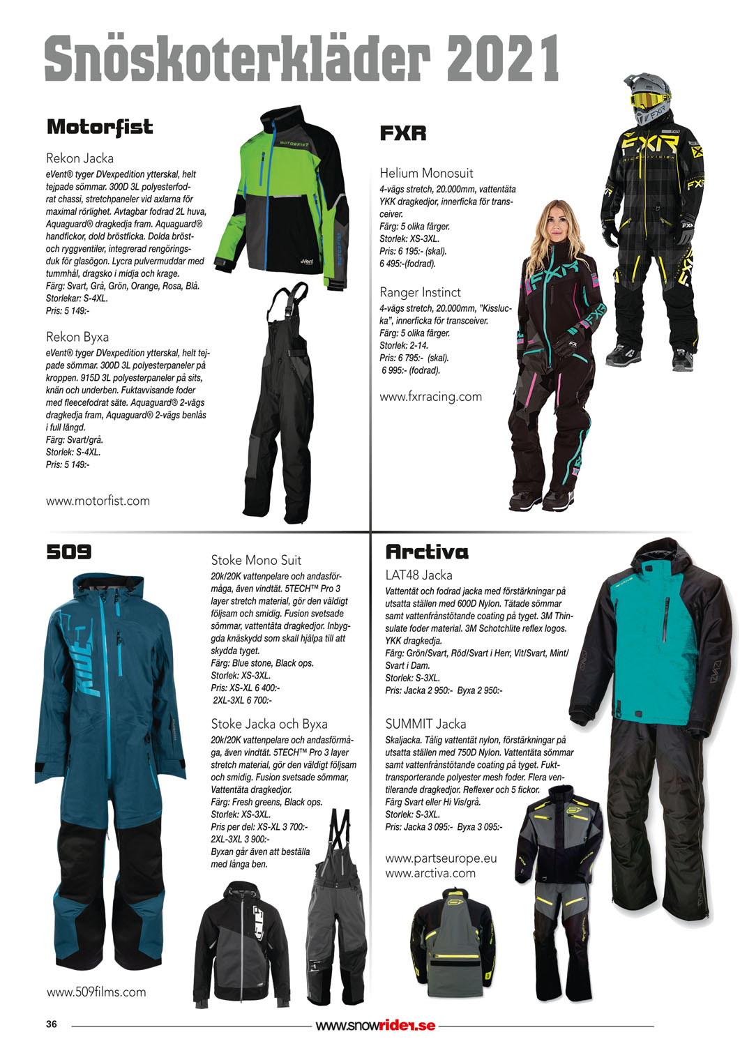 Snöskoterkläder 2021