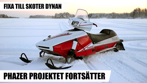 SnowRider TV Ep. 92, Säsong 4 - Phazer projektet fortsätter, Fixa till skoter dynan