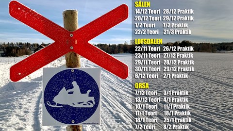 Förarbeviskurs för snöskoter