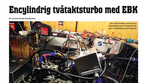 Encylindrig tvåtaktsturbo med EBK