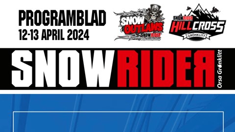 Programblad Snow Outlaws & SnowRider Hillcross