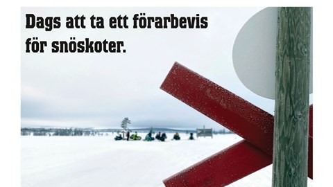 Dags att ta ett förarbevis för snöskoter